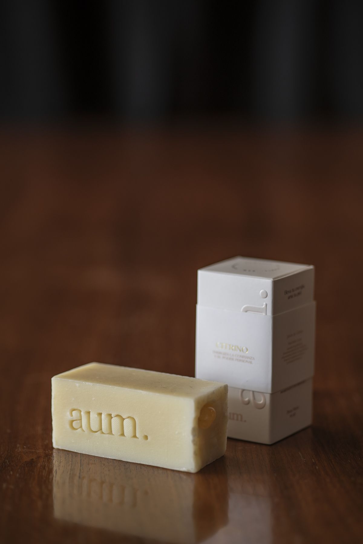 Jabón de Citrino con cristal de Citrino