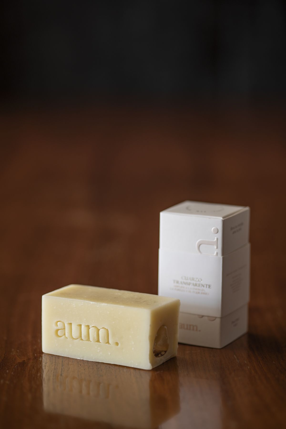 Jabón de Cuarzo Transparente con cristal de Cuarzo Transparente